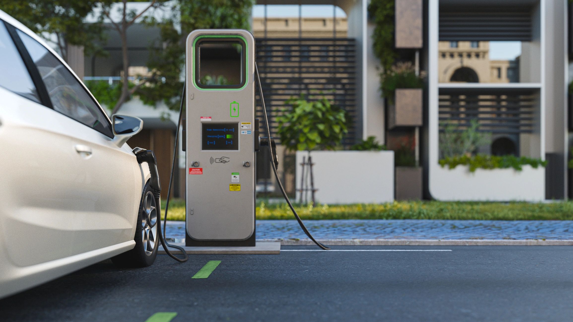 Mobile EV battery testing at a residential driveway on the Gold Coast